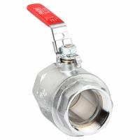 APPROVED VENDOR Manual Two-Way Ball Valve: 2 in, Chrome-Plated Brass, Straight, FIP x FIP, Two-Piece (MPN 107-828-CL). Key specifications — Brand: APPROVED VENDOR; Handle: Locking Lever.