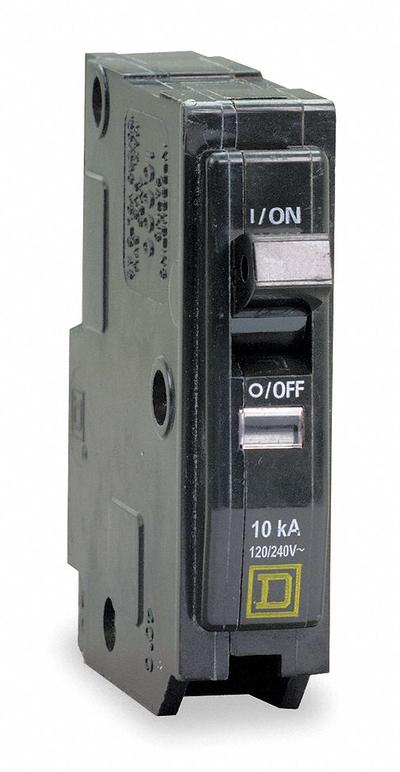 SQUARE D Miniature Circuit Breaker: 40 A, 120V AC, Single Phase, 10kA at 120/240V AC - QO Series, Plug-In Square D Miniature Circuit Breakers