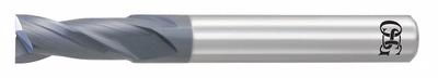 OSG Square End Mill: Carbide, WXL Coated, 2 Flute, 2.5 mm Mill Dia, 5 mm LOC - Carbide Square End Mills for Hardened Materials