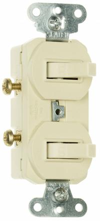 LEGRAND Wall Switch: Toggle Switch, Single Pole, Maintained, Ivory, 120/277V AC, 15 A (MPN 690IG). Key specifications — Illuminated: No; Voltage Rating: 120/277V AC.