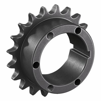 TSUBAKI Sprocket: For 60 Chain, 20 Teeth, 4.794 in Pitch Dia, 5.185 in Outside Dia - Size 60 Bushed-Bore Roller Chain Sprockets