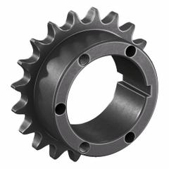 TSUBAKI Sprocket: For 60 Chain, 20 Teeth, 4.794 in Pitch Dia, 5.185 in Outside Dia, Steel (MPN 60Q20). Key specifications — Brand: TSUBAKI; Required Bushing Series: Q1.