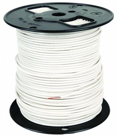 SOUTHWIRE Hookup Wire: 12 AWG Conductor Size, White, 500 ft Overall Lg - Machine Tool Wires