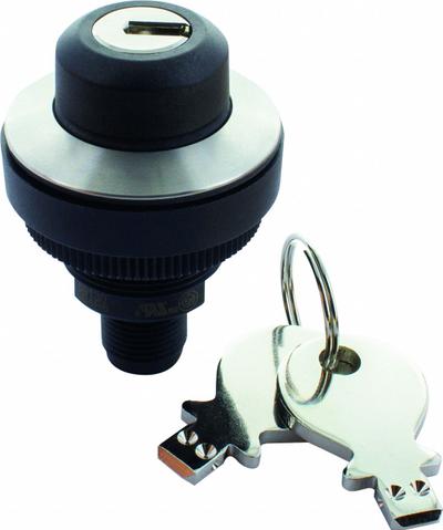MURRELEKTRONIK Selector Switch: 2 Position, 30 mm Panel Mounting Size, 2NO - Panel-Mounted Key Switches with Contacts