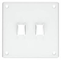 HUBBELL Wall Plate: Toggle, 2 Gang, White, Std Size (MPN SWP2). Key specifications — Brand: HUBBELL; Material: Steel.