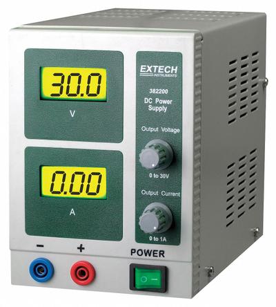 EXTECH Power Supply: Digital DC, 4.25 in H x 9.4 in W x 6 in D, 2 Displays, Not Certified - Digital DC Power Supplies