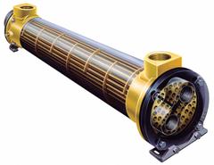 STANDARD XCHANGE Heat Exchanger: 1,350,000 BtuH Water Heat Dissipation, 57 gpm, Brass Shell (MPN SN503006024005). Key specifications — Brand: STANDARD XCHANGE.