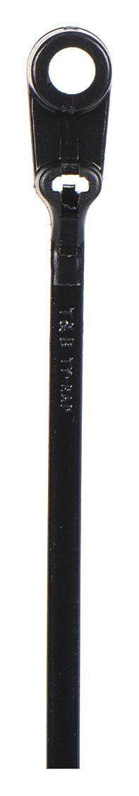 PANDUIT Cable Tie: 15 1/2 in Nominal Lg, 4 in Nominal Max. Bundle Dia., 0.27 in Wd, Black, 50 PK (MPN BC4LH-S25-L0). Key specifications — Screw Mount Hole Size: 0.25 in; Color: Black; Brand: PANDUIT.
