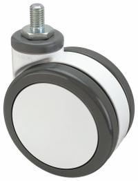APPROVED VENDOR Stem Caster: Swivel, 4 in Wheel Dia., Metric, 2 1/2 in Wheel Wd, 120 mm Mounting Ht (MPN 2450440900700010805). Key specifications — attr1111390: APPROVED VENDOR; attr1111403: Roller; attr1111394: M12; attr1111436: Gray; attr1176848: Swivel.