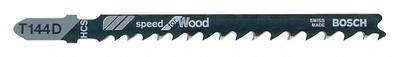 BOSCH Jigsaw Blade: 6, 100 mm Blade Lg, Bi-Metal, High Carbon Steel, T Shank - Wood-Cutting Blades
