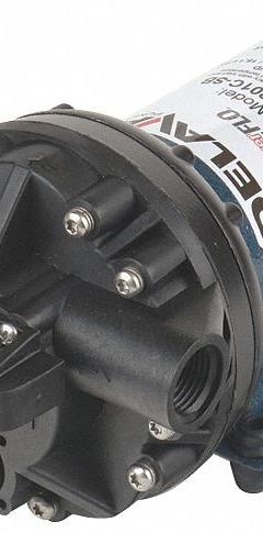 DELAVAN AG PUMPS Diaphragm Pump: Electric, 5840-201C-SB, Demand Pressure Switch, Polypropylene, FNPT. Key specifications — Housing Material: Polypropylene; Brand: DELAVAN AG PUMPS.