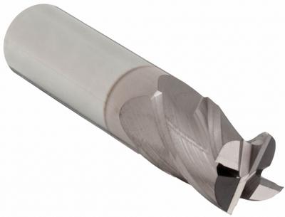 APPROVED VENDOR Square End Mill: Carbide, TiCN Coated, 4 Flute, 7/32" Mill Dia, 7/16" LOC - General Purpose Carbide Square End Mills