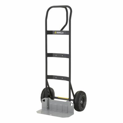 GORILLA hand truck: 800 lb, Single-Loop Handle, Black, Steel, Pneumatic - General Purpose Hand Trucks