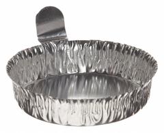 HEATHROW SCIENTIFIC Weighing Dish: Non-Sterile, Aluminum, 39 mL Capacity, Included, Round, Silver (MPN HS14521B). Key specifications — Brand: HEATHROW SCIENTIFIC; Color: Silver; Material: Aluminum; Boat Shape: Round; Includes Finger Tab: Included.