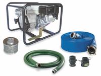 DAYTON Engine Driven Pump: 4 13/16 hp, 2 in, 2 in, 157 gpm Flow Rate @ 20 Ft. of Head, Centrifugal (MPN 7AJ17). Key specifications — Volute Material: Cast Iron; Ignition Type: Recoil-Start; Brand: DAYTON; Kit Components: 2 in Male Cam Adapter.
