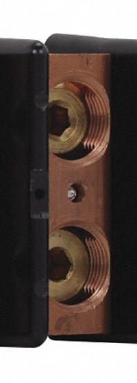 BUSSMANN Power Distribution Block: Open, Lug, Lug, 6 AWG – 250 kcmil For Line Side Wire Sizes (MPN 16003-4). Key specifications — attr1361688: Surface; attr1308686: BUSSMANN; attr1361672: Copper.