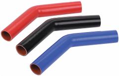 FLEXTECH Elbow Hose: 3 in Hose Inside Dia., 20 in Hose Lg, Blue, Silicone, Silicone (MPN 45-300 X 10). Key specifications — Hose Cover Material: Silicone; Hose Color: Blue; Temp. Range: -65° to 350°F; Hose Tube Material: Silicone; Brand: FLEXTECH.