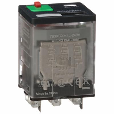 SCHNEIDER General Purpose Relay: Socket Mounted, 15 A Current Rating, 240V AC, 3PDT - Socket-Mounted Relays