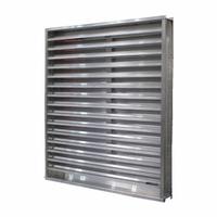 Wind Driven louver: Hat Channel, Flush Mount, 23 1/2 in H, 59 1/2 in W, Aluminum, 37° Blade Angle (MPN DCFL-D-4 6024). Key specifications — Brand: S&P AIR CONTROL; Maximum Air Velocity: 1250 fpm.