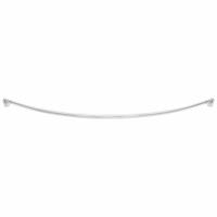 WINGITS Curved Shower Rod: 60 in Overall Wd, Stainless Steel, Polished, Drywall, 6 PK (MPN WOCBS5SP). Key specifications — Brand: WINGITS; Finish: Polished; Material: Stainless Steel; Includes: Allen Wrench; Mounting Type: Drywall.