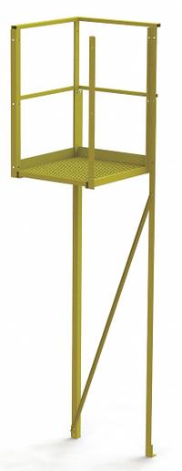 TRI-ARC Turn Platform: 8.5 ft Overall Ht, Steel (MPN UCT06246). Key specifications — Material: Steel; Color: Yellow; Brand: TRI-ARC.