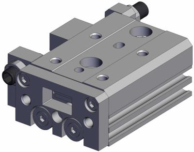 SMC Air Slide Table: 10 mm Stroke Lg, 6 mm Bore Dia, Mfr Part # MXS6-10A, MXS Series - Pneumatic Slide Tables