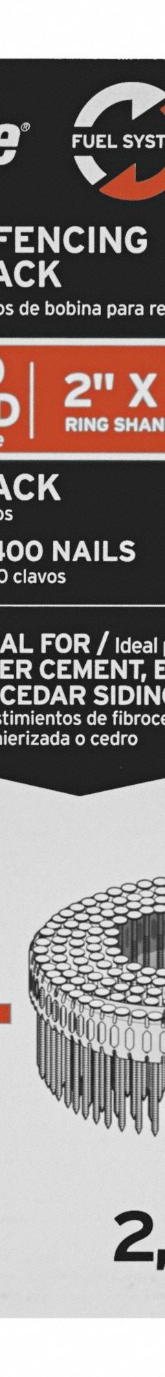 PASLODE CSF Fuel + Nail Pack: Cordless CSF Siding and Fencing Nailer Compatible, CE20024 (MPN 650973). Key specifications — attr1171103: PASLODE; attr1171109: (2,400) Nails; attr1180017: Coil Siding Fencing Fuel Nail Pack; attr1180018: Cordless CSF Siding and Fencing Nailer.