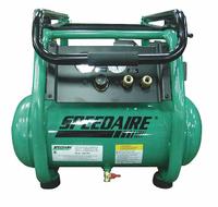 SPEEDAIRE Portable Air Compressor: Oil Lubricated, 4 gal, Hot Dog, 2 hp, 4.6 cfm @ 90 psi, 120V AC (MPN 2MLW5). Key specifications — attr48686: Oil Lubricated; attr48685: 120V AC; attr48678: 15 A; attr48688: Handle; attr48671: SPEEDAIRE; attr124308: Standard (75 dBA or more).