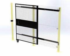 VELOX Machine Guard Door: 66 in x 58 in, Pull (MPN XG590566-097). Key specifications — attr1283168: Yes; attr1283205: VELOX; attr1283178: Powder-Coated; attr1283183: Pull.
