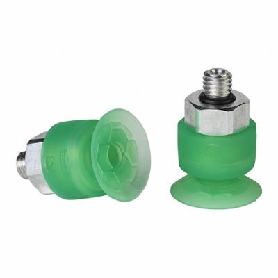SCHMALZ Vacuum Pad Assembly: Flat, M5 Vacuum Port, 16 mm Pad Dia, Food Grade Silicone Rubber - Flat Type Food-Safe Film & Paper Vacuum Pad Assemblies