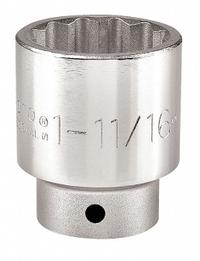 PROTO Socket: SAE, 3/4 in Drive Size, 1 11/16 in Socket Size, 12-Point, Std, Satin, Socket (MPN J5554). Key specifications — attr1204417: PROTO; attr1204392: Satin.