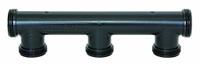 HYDRORAIN Manifold: 1" MIPT, PVC, 350 psi Max Working Pressure, 1.75 in Wd, 10 in Ht (MPN 03101). Key specifications — Connection: 1" MIPT; Material: PVC; Product Type: Manifold.