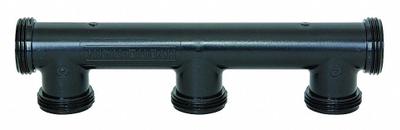 HYDRORAIN Manifold: 1" MIPT, PVC, 350 psi Max Working Pressure, 1.75 in Wd - Irrigation Manifolds