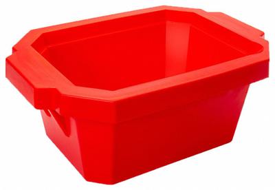 GLOBE SCIENTIFIC Ice Bucket with Lid: 4 L Capacity, Rectangular, Polyurethane Foam, Red - Ice Buckets & Pans