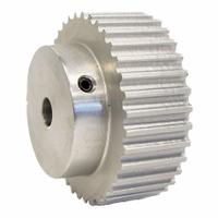 DAYTON Timing Pulley: Modified Curvilinear, Fixed, For GT Timing Belt Section, For 15 mm Belt Wd (MPN 36-5P15-6A6). Key specifications — Brand: DAYTON; Finish: Clear Anodized; For Belt Series: Powerhouse®.