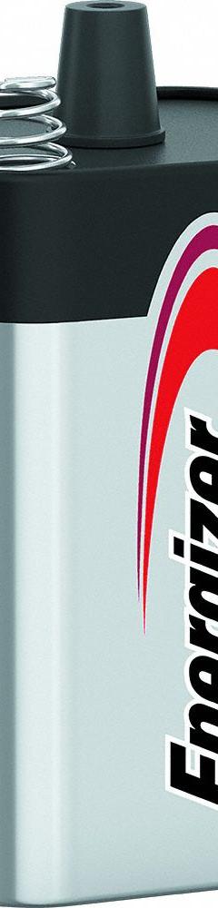 ENERGIZER Lantern Battery: Spring, 13 Ah Capacity, 4.1 in Ht, 2.7 in Wd, 2.7 in Dp, Alkaline (MPN 529-1). Key specifications — Terminal Type - Batteries: Spring; Brand: ENERGIZER.