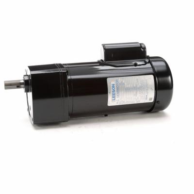 LEESON Gearmotor: Parallel, Single Output Shaft, Capacitor-Start, TEFC, 58 RPM - Parallel Shaft AC Gearmotors