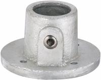 Structural Pipe Fitting: Round Base Flange, Round, 1 in For Pipe Size, Cast Iron, Gray, Flange Base (MPN 4NXR6). Key specifications — Manufacturer Part Number: 4NXR6; Brand: APPROVED VENDOR; Finish: Zinc-Plated; Material: Cast Iron; Product Type: Round Base Flange.