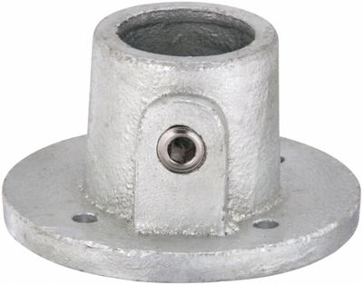 APPROVED VENDOR Structural Pipe Fitting: Round Base Flange, Round, 1 in For Pipe Size, Cast Iron - Cast Iron Mounts
