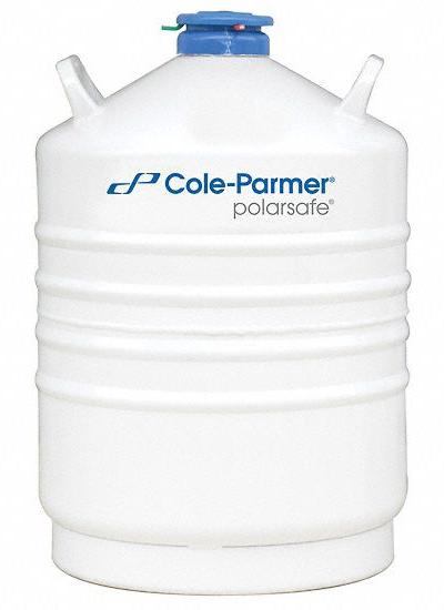 COLE-PARMER Cryogenic Dewar: 15 L Capacity - Cryogenic Dewars