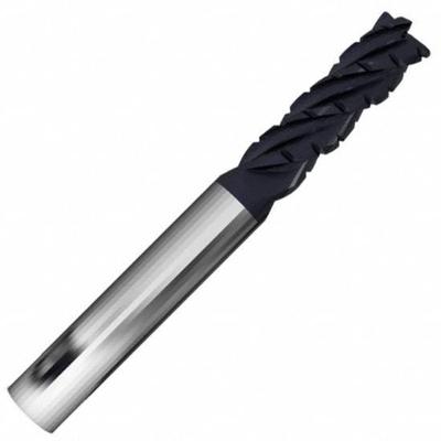APPROVED VENDOR Corner Radius End Mill: Carbide, AlCrN Coated, 4 Flute, 1" Mill Dia - Fast-Cutting Carbide Corner-Radius End Mills for Stainless Steel & Super Alloys