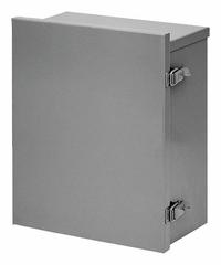 HOFFMAN Enclosure: Steel, 16 in x 16 in x 6 in, 3R, Solid Cover, Hinged, Galvanized (MPN A16R166HCLO). Key specifications — Brand: HOFFMAN; Closure Method: Quick Release Latch; Knockouts: Not Included.