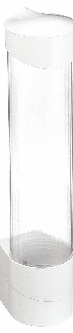 OASIS Cup Dispenser: Plastic, White (MPN 038820-001). Key specifications — Product Type: Cup Dispenser; Material: Plastic; Brand: OASIS; Color: White; Compatible Product Type: Oasis Water Coolers.