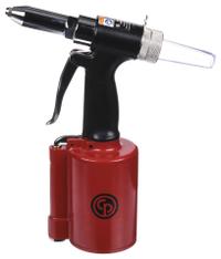 CHICAGO PNEUMATIC Air Riveter: 1 in Stroke Lg, 2,200 lbf Pulling Force, 1/4 in NPT (MPN CP9882). Key specifications — attr1320930: NPT; attr1320934: Yes; attr1320955: CHICAGO PNEUMATIC.