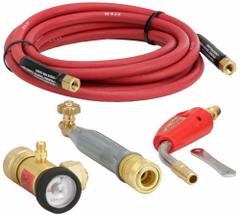 TURBOTORCH Torch Kit: Swirl Flame, CGA-200, Trigger-Start, Extreme Series, Torch Kit (MPN 0386-0832). Key specifications — Kit Series: Extreme; Compatible Fuel Cylinder Size: MC; Included Acetylene Regulator CGA Number: CGA-200; Included Tip Manufacturer Part Number: PL-5A; Connection Type: Quick Connect; Manufacturer Part Number: 0386-0832; Brand: TURBOTORCH; Item: Torch Kit.