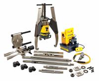 ENERPAC Hydraulic Puller Set: 25 ton Capacity with Attachments, 64 ton Cylinder Nominal Capacity (MPN LGHMS364EB). Key specifications — attr98874: ENERPAC; attr96739: Jaw Puller; attr1177737: Electric Pump.