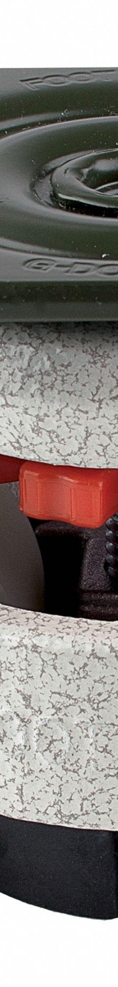 FOOT MASTER Plate Caster: Polyurethane Tread, 50 mm Wheel Dia, 82 mm Mounting Ht, Medium Duty (MPN GD-60-F-HUP). Key specifications — Brand: FOOT MASTER; Frame Color: White.