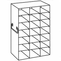 Upright Freezer Rack: 11 1/8 in Overall Lg, 5 3/4 in Overall Wd, Stainless Steel, Handles (MPN 0440243). Key specifications — Includes: Handles; Material: Stainless Steel; Product Type: Upright Freezer Rack; Brand: COLE-PARMER.