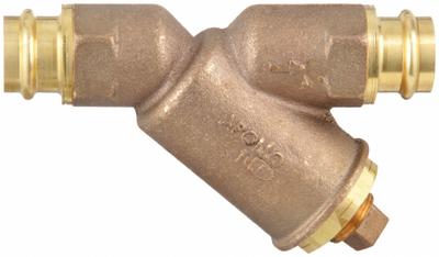 APOLLO Y Strainer: 3/4 in, Compression, Mesh, 0.0313 in Screen Size, Bronze - Bronze Y Strainers