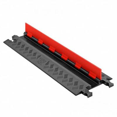 CHECKERS Cable Protector: 1 Channels, Hinged, 3/4 in Max Cable Dia, 11 in Wd - 1-Channel Split-Top Cable Ramps